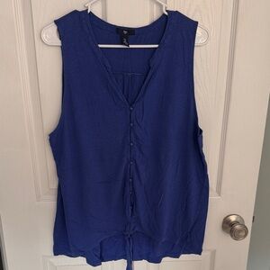 GAP Royal Blue Button-Front Blouse
